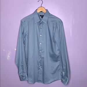 Claiborne slim fit baby blue button down